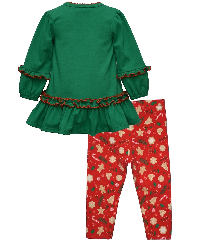 Bonnie Baby Girls 2 Piece Cookie Tester Outfit