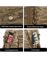 Fishing Backpack with Rod Holder, Lightweight Sling Bag Storge Gear and Equipment