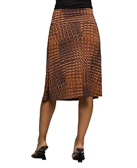 24seven Comfort Apparel Women's Maternity Knee Length Skirt