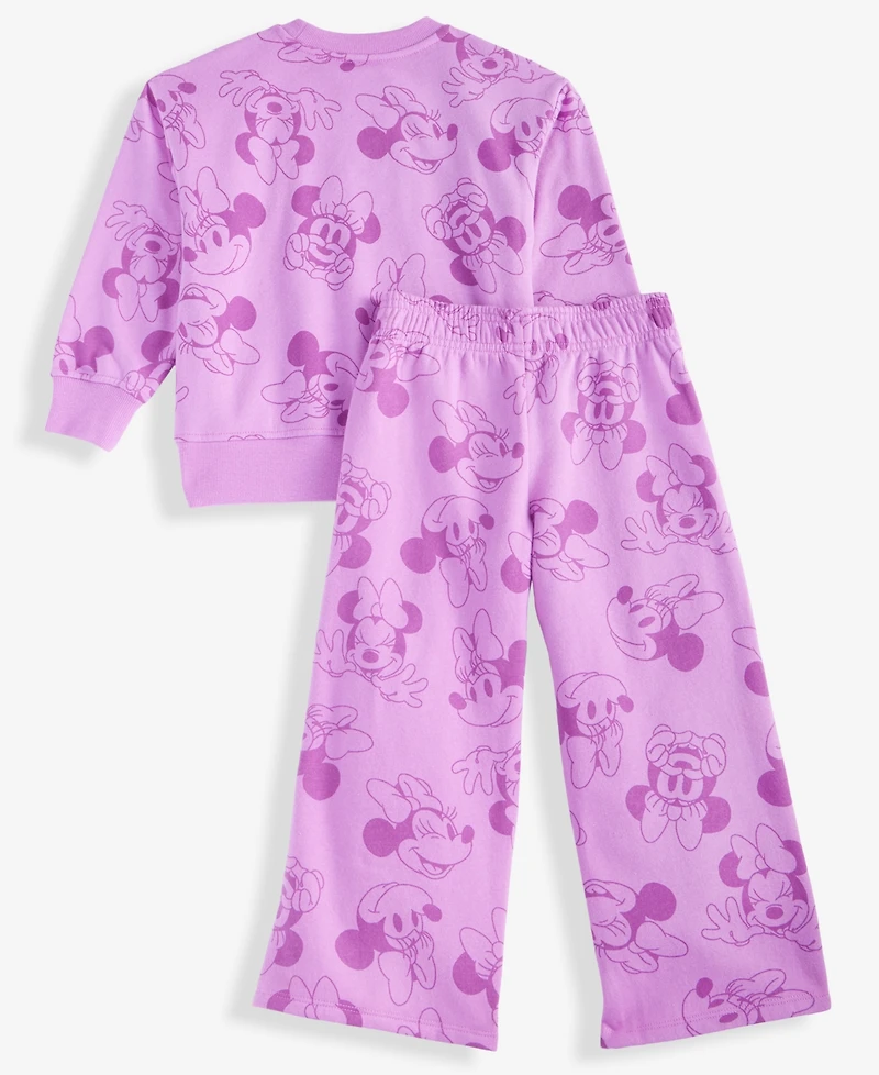 Epic Threads Girls Toddler 2T-4T Minnie Mouse Printed Top and Pants Set, 2-Piece, Macy's Exclusive