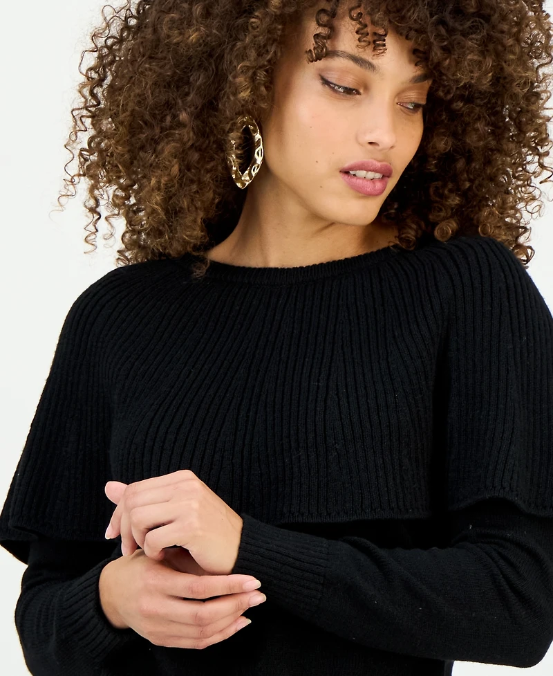 I.n.c. International Concepts Petite Caped Sweater, Macy's Exclusive