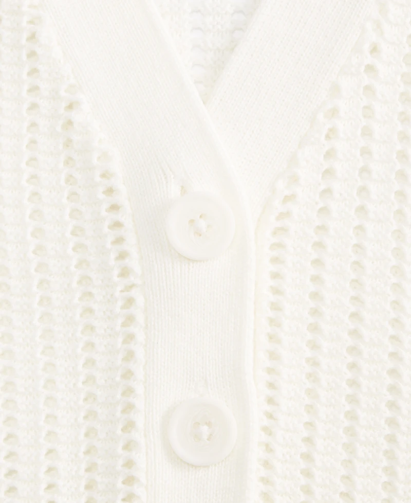 Epic Threads Little & Big Girls V-Neck Button Cardigan, Exclusively at Macy's