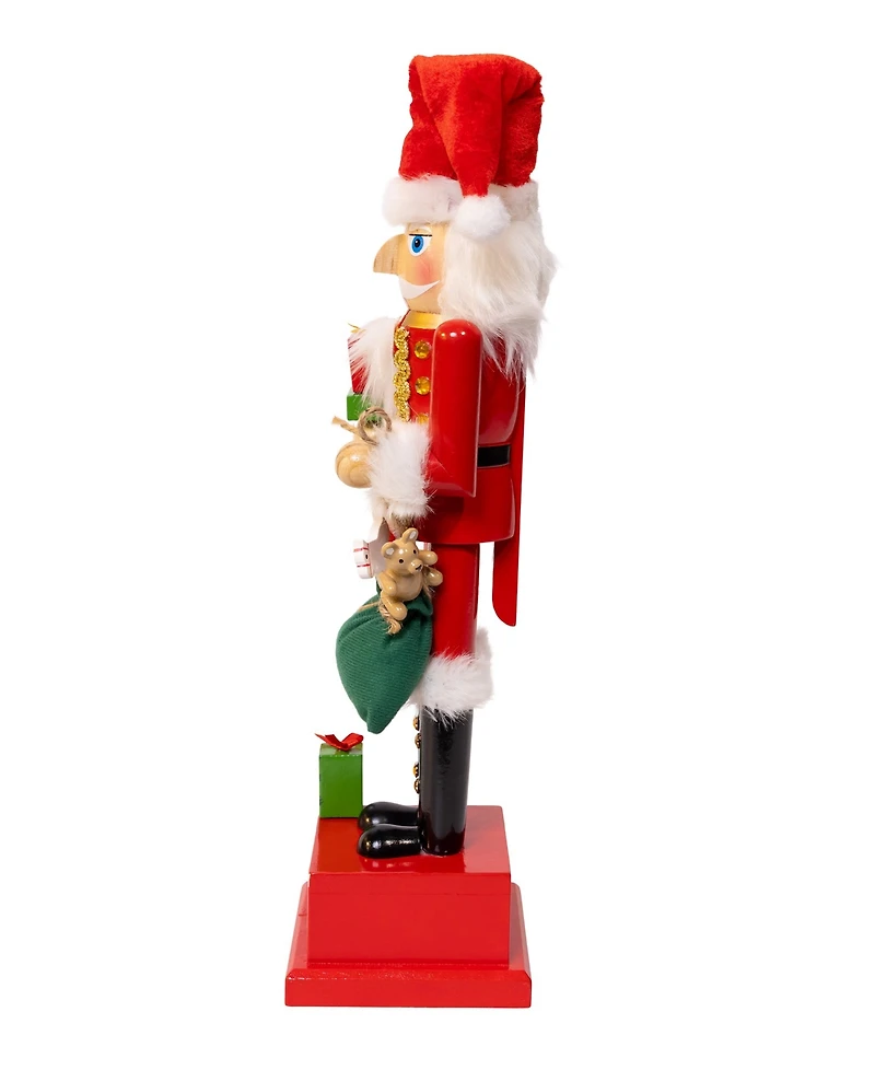 Kurt Adler Wooden 15-Inch Santa Calendar Nutcracker