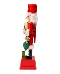Kurt Adler Wooden 15-Inch Santa Calendar Nutcracker
