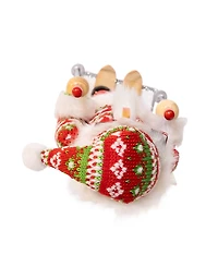 Kurt Adler 15-Inch Ski Santa with Christmas Sweater Nutcracker