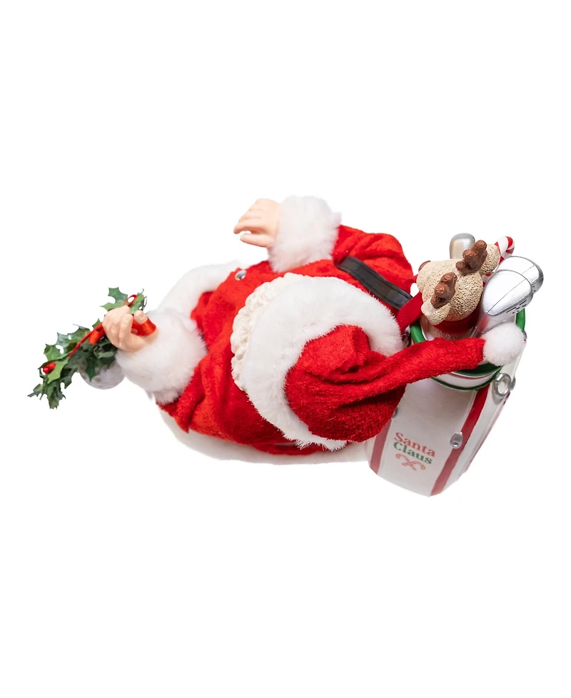 Kurt Adler 10.5-Inch Fabriche Golf Santa