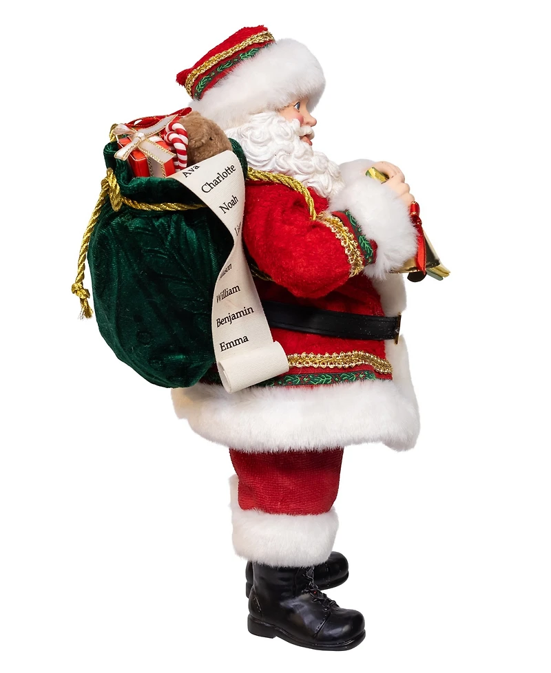 Kurt Adler 10.5" Fabriche Traditional Santa