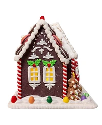 Kurt Adler 9.5-Inch Battery Operated Led Gingerbread Cookie House