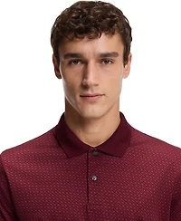 Boss by Hugo Men's Mercerized-Cotton Monogram Polo Shirt