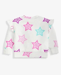 Epic Threads Girls Toddler 2T-4T Stars Ruffle Velour Top, Macy's Exclusive