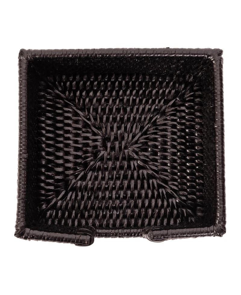 Artifacts Rattan Cocktail Napkin Holder with Cutout