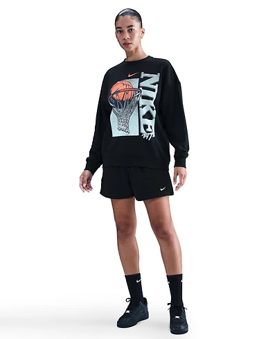 Nike Women's Fleece Loose Fit Crew Neck T-Shirt