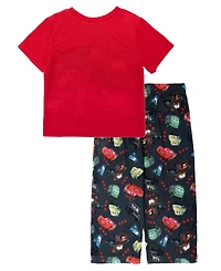 Cars Boys Toddler 2T-4T 2-Piece Printed T-Shirt and Pants Pajama Set