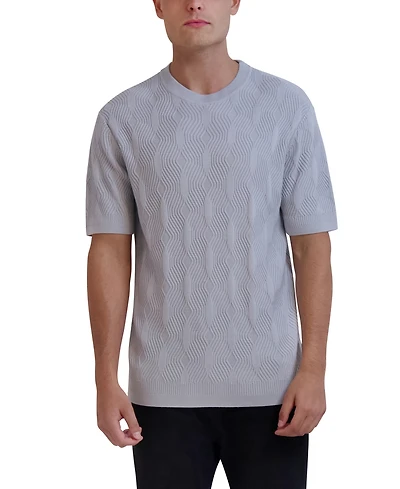 Karl Lagerfeld Paris Men's Short Sleeves Sweater