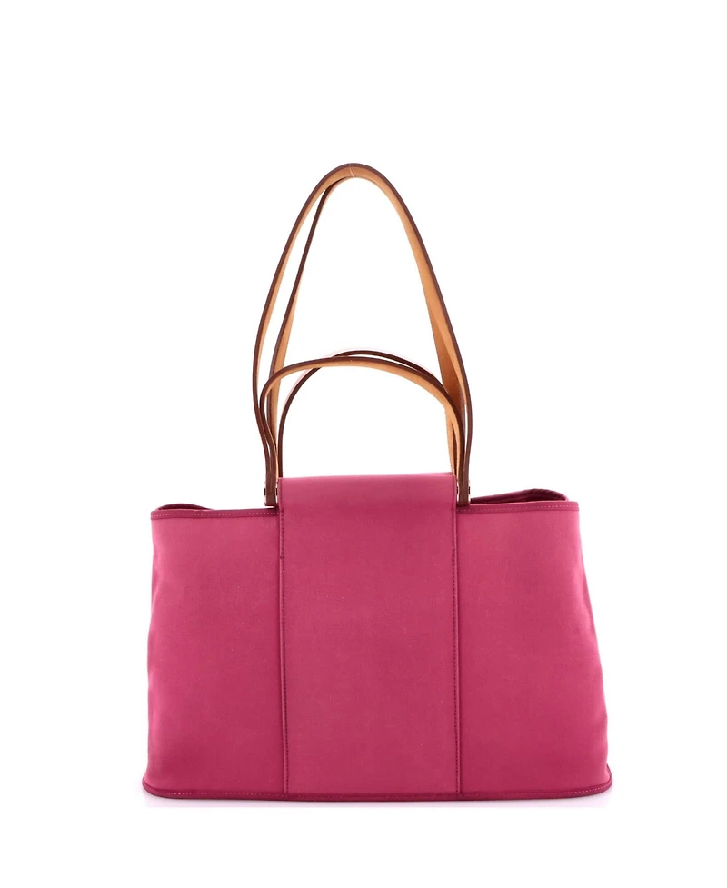 Pre-Owned Hermes 39 Cabag Elan Toile and Leather