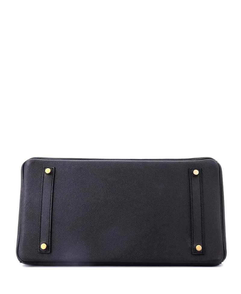 Pre-Owned HERMA‰S Birkin 35 Handbag Black Epsom with Gold Hardware