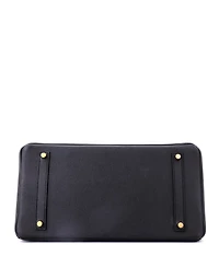 Pre-Owned HERMA‰S Birkin 35 Handbag Black Epsom with Gold Hardware