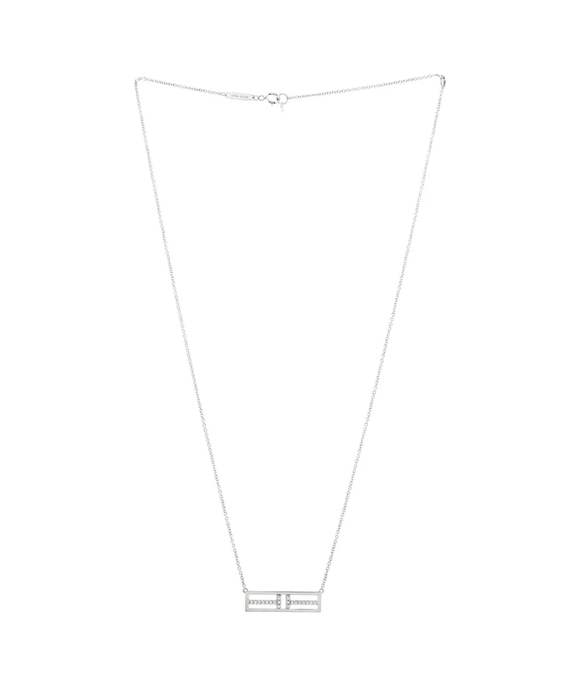 Pre-Owned Tiffany & Co. T Open Horizontal Bar Pendant Necklace
