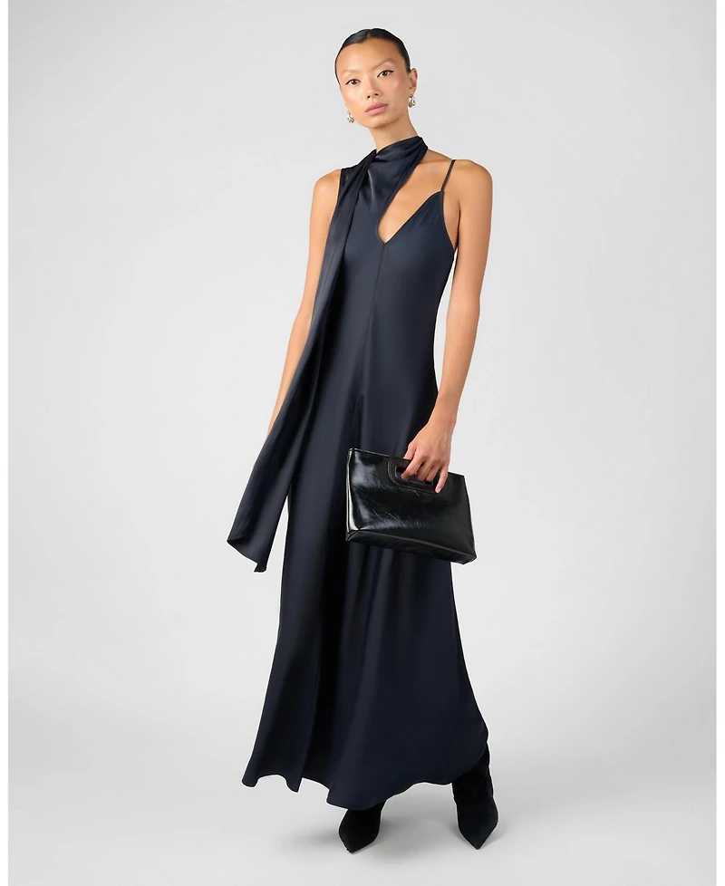 WeWoreWhat Women's Wrap Neck Slip Dress