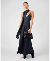 WeWoreWhat Women's Wrap Neck Slip Dress