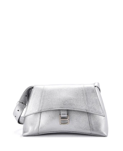 Pre-Owned Balenciaga Small Downtown Soft Hourglass Shoulder Bag Leather