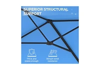 Aecojoy 10ft Cantilever Patio Umbrella, Large Rectangle Umbrella 180° Rotation Offset