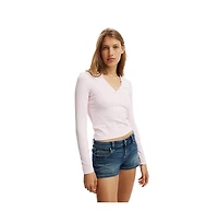 Cotton On Women's Ryan Henley Long Sleeve