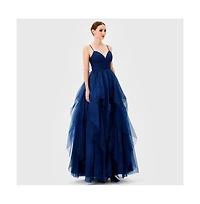 Bariano Women's Solenne Tiered Ball Gown