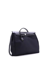 Pre-Owned Hermes Mm Herbag Toile and Leather