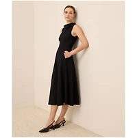 Pact Women's Fit & Flare Cowl Neck Dress