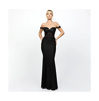 Bariano Women's Maryam Off Shoulder Gown