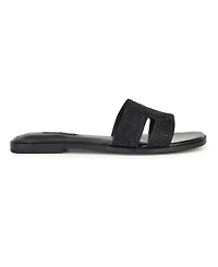 Nine West Women's Giselleh Embellished Flat Sandals