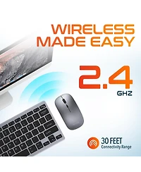 Delton N35 Wireless Slim Keyboard & Mouse Combo (DKMKITMIN35-wb)