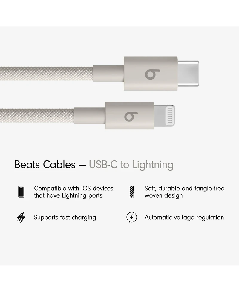 Beats Usb-c to Lightning Woven Cable (1.5 m) - Surge Stone