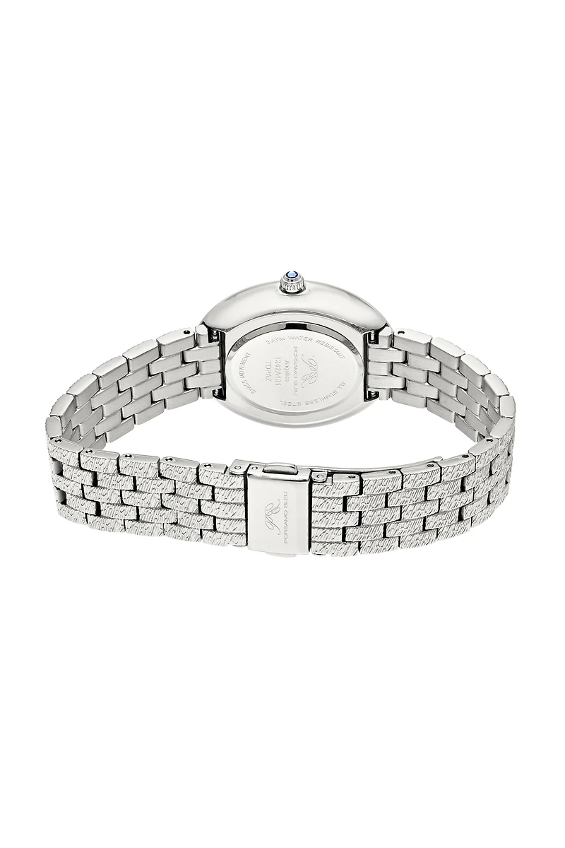 Porsamo Bleu Women's Topaz Angelica Stainless Steel Bracelet Watch 1342AANS