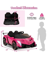 Licensed Lamborghini 4WD Kids Ride-on Sports Car 12V Electric Vehicle with Remote