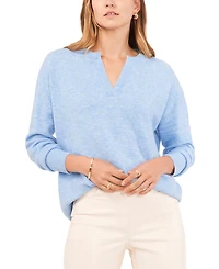 Vince Camuto Women's Cozy V-Neck Dropped-Shoulder Sweater
