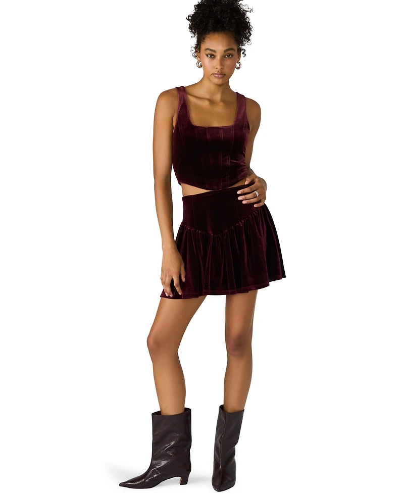 Steve Madden Women's Aryanna Sleeveless Corset Tank Top