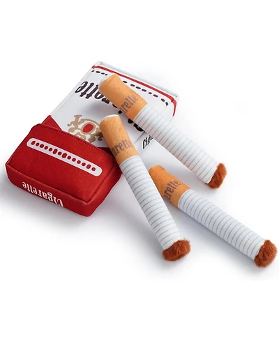 Nocciola 3 Giggle Puff Stick Toys with a Box, 4-in-1 Interactive Plush Dog Toys for Hide-and-Seek,Toybox Canine for Small to Medium Dogs