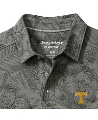 Tommy Bahama Men's Gray Tennessee Volunteers Palm Fresco Hibiscus IslandZone Polo Shirt