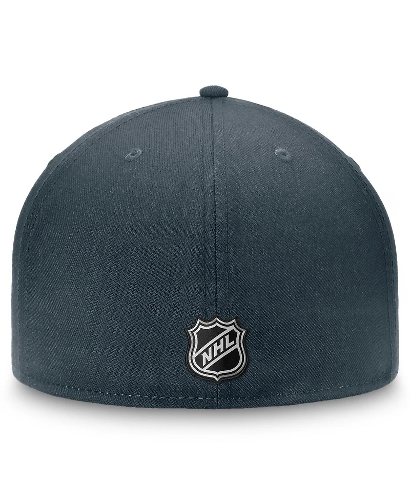 Fanatics Men's Charcoal Vegas Golden Knights Core Primary Team Logo Fitted Hat