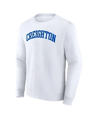 Fanatics Men's White Creighton Bluejays Short Name Pullover Sweatshirt