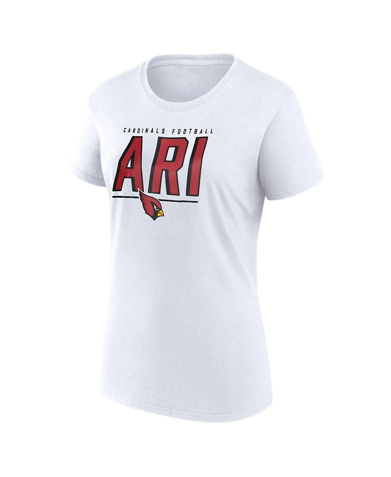 Fanatics Women's White Arizona Cardinals Cheerleader T-Shirt