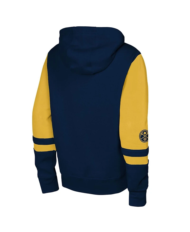 Outerstuff Big Boys and Girls Navy Denver Nuggets Straight to the League Full-Zip Hoodie