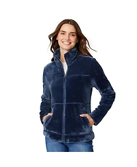 Free Country Women's Frost Butter Pile Full Zip Jacket
