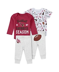 Wear by Erin Andrews Baby Boys and Girls 2-Piece Arizona Turn Me Around Bodysuits Pant Set