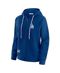 Wear by Erin Andrews Women's Royal Los Angeles Dodgers Full-Zip Raglan Hoodie