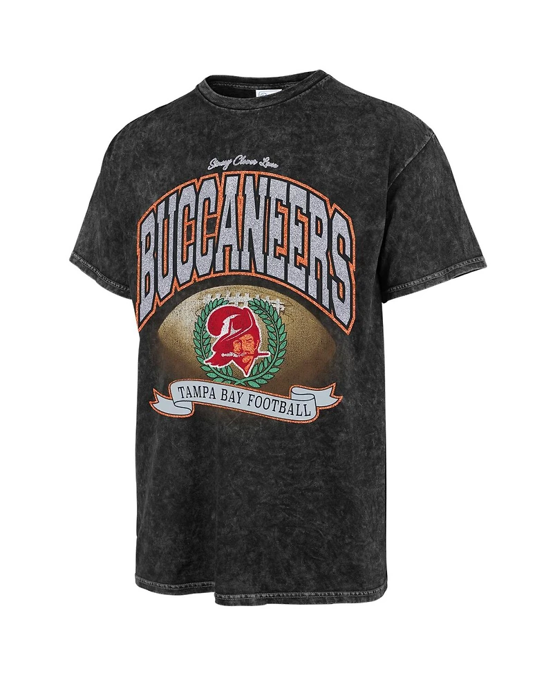 '47 Brand Women's Stoney Clover Lane x Black Tampa Bay Buccaneers Glitter Rocker Retro Tubular T-Shirt