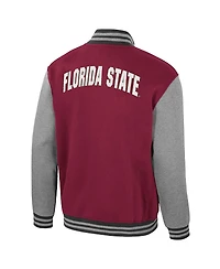 Colosseum Men's Garnet Florida State Seminoles Ambi-Turner Full-Zip Varsity Jacket