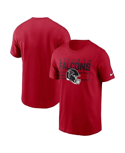 Nike Men's Red Atlanta Falcons Primetime Helmet Essential T-Shirt